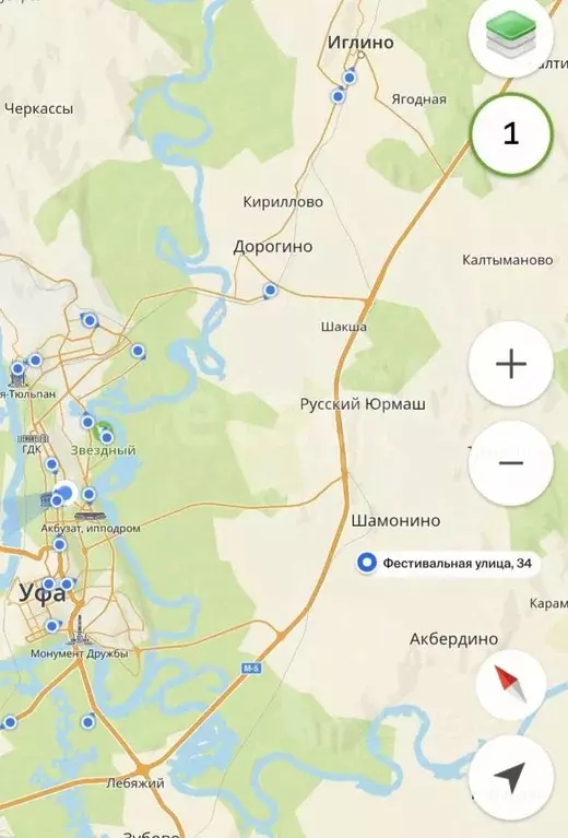 Участок в Башкортостан, Уфимский район, Русско-Юрмашский сельсовет, д. ... - Фото 1