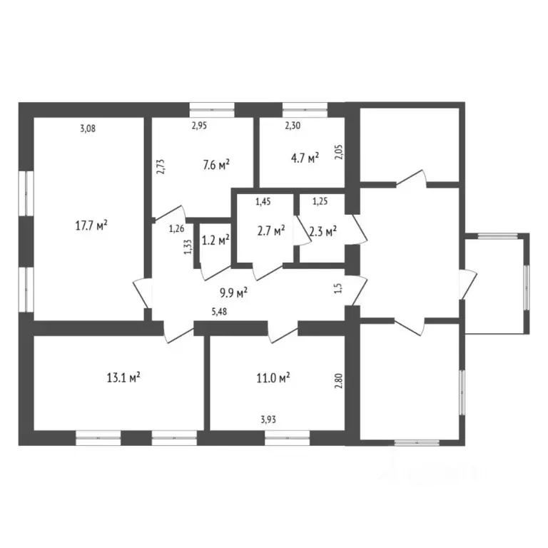 Коттедж в Тюменская область, с. Исетское ул. Мичурина, 119 (70 м) - Фото 2