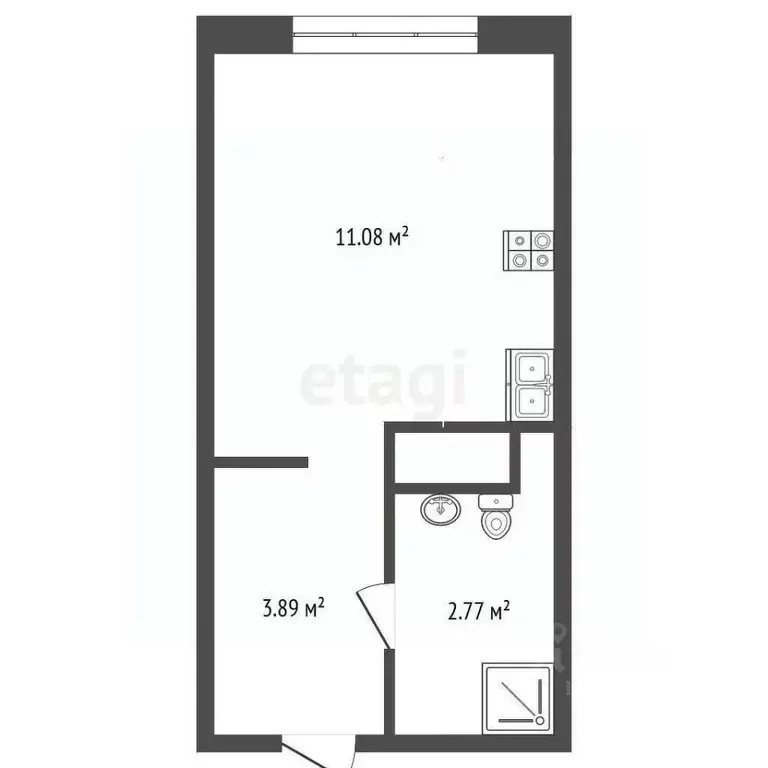 Студия Тюменская область, Тюмень Интернациональная ул., 199к9 (19.3 м) - Фото 2