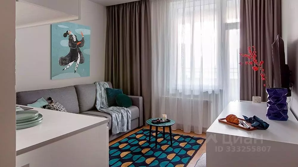 Студия Москва ул. Берзарина, 30 (21.0 м) - Фото 1