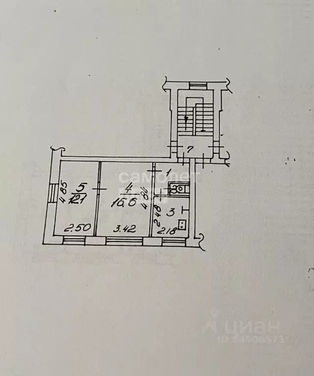 2-к кв. Калужская область, Калуга Молодежная ул., 4 (38.8 м) - Фото 2