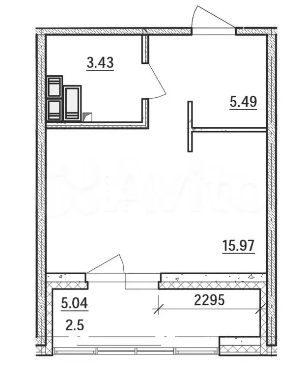 Квартира-студия, 30 м, 10/12 эт. - Фото 0