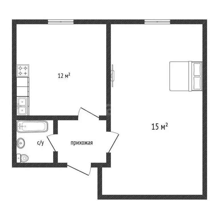 1-комнатная квартира: Краснодар, Ленинский переулок, 13 (34.3 м) - Фото 0