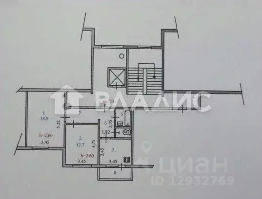 2-к кв. Пензенская область, Пенза ул. Антонова, 41 (52.5 м) - Фото 2