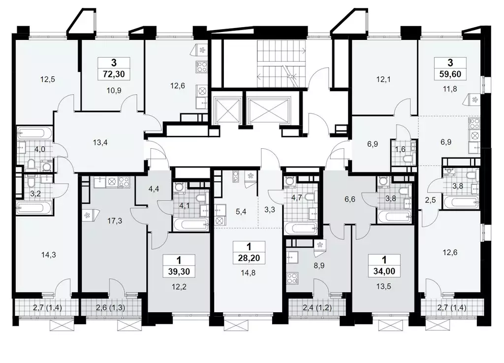 1-к кв. Москва Прокшино жилой комплекс, 7.1.2 (34.0 м) - Фото 1