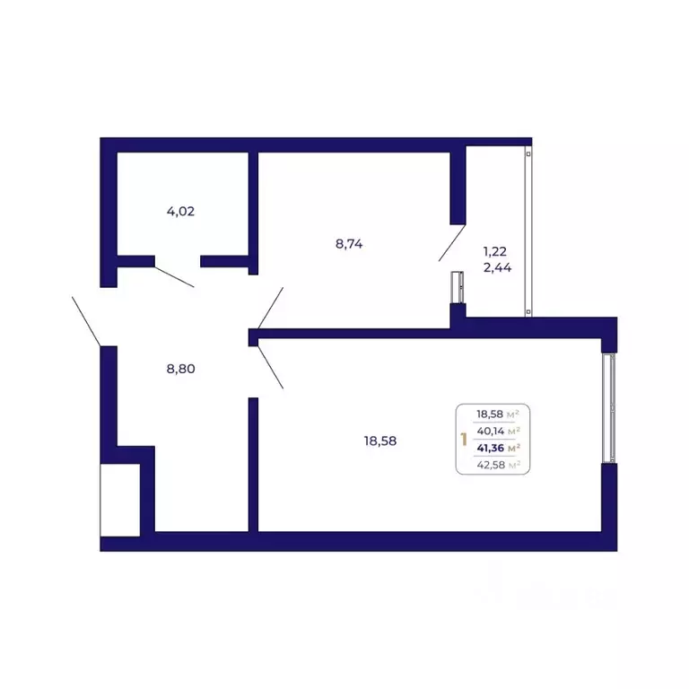 1-к кв. Башкортостан, Уфа Затон-Восточный жилрайон, Паруса жилой ... - Фото 1