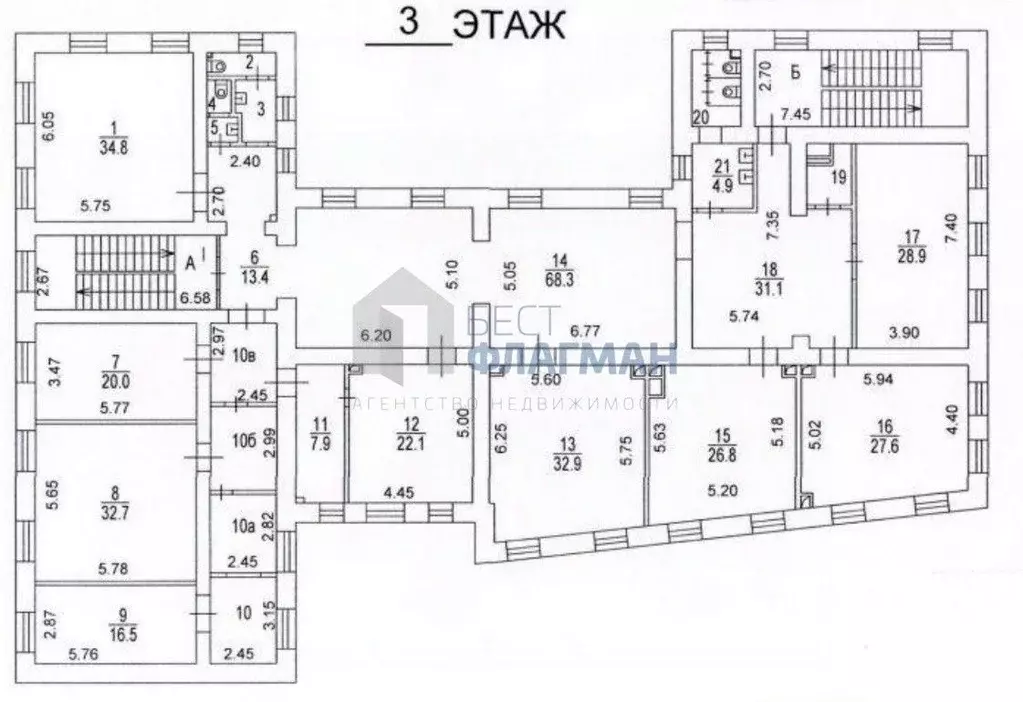 Офис в Москва Малый Предтеченский пер., 1/2 (408 м) - Фото 2