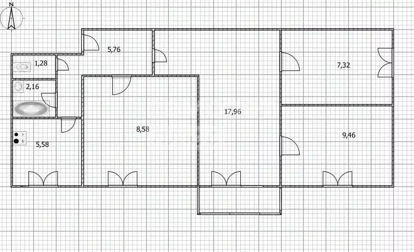 4-к кв. Ульяновская область, Ульяновск проезд Полбина, 24 (58.7 м) - Фото 2