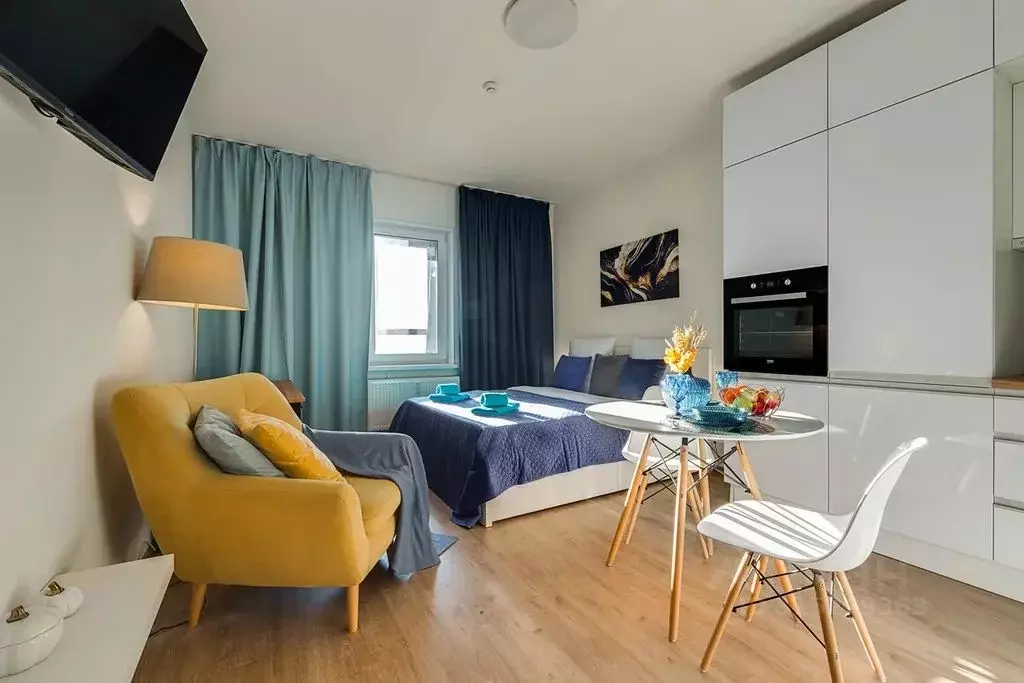 Студия Санкт-Петербург ул. Плесецкая, 20к1 (31.0 м) - Фото 0