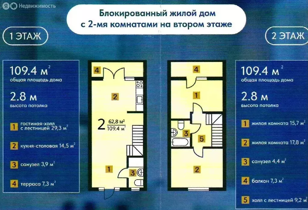 Дом в село Ситовка, коттеджный посёлок Олимп (109.4 м) - Фото 1