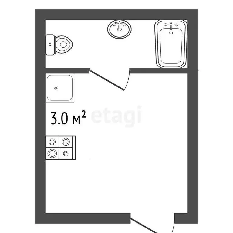Квартира-студия: Анапа, улица Верхняя дорога, 151к3 (11.6 м) - Фото 1