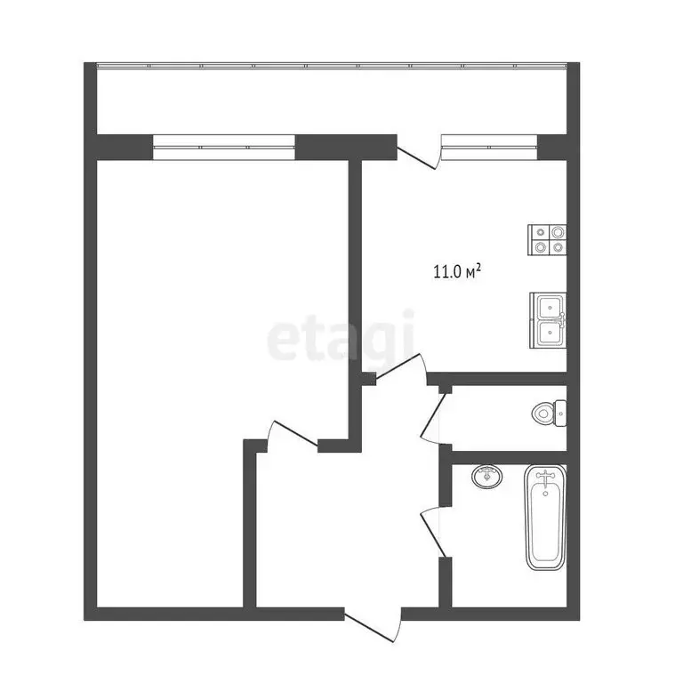 1-комнатная квартира: Выкса, улица Пушкина, 5 (36.7 м) - Фото 0