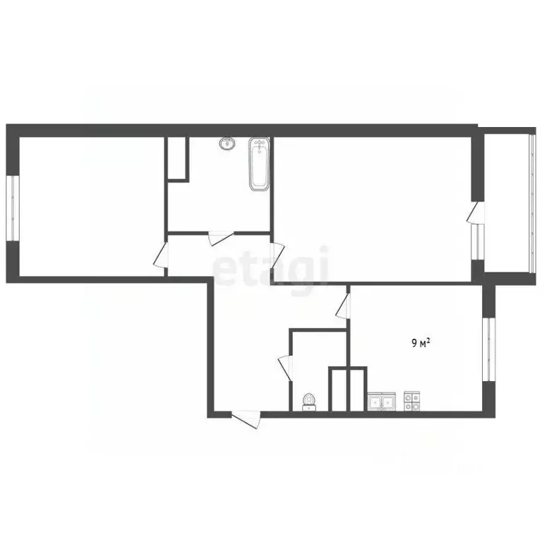 2-к кв. Ленинградская область, Мурино Всеволожский район, бул. ... - Фото 0