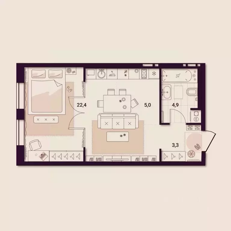 1-к кв. Приморский край, Артем ул. Куйбышева, 11А (35.76 м) - Фото 1