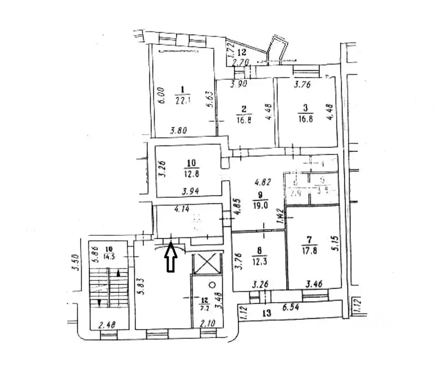 6-к кв. Омская область, Омск Физкультурная ул., 5 (135.9 м) - Фото 2