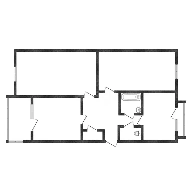 3-комнатная квартира: Черкесск, улица Гутякулова, 28 (65.4 м) - Фото 1
