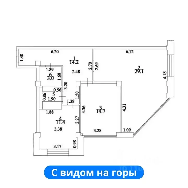 2-к кв. Ставропольский край, Ессентуки Октябрьская ул., 8/5 (74.4 м) - Фото 0