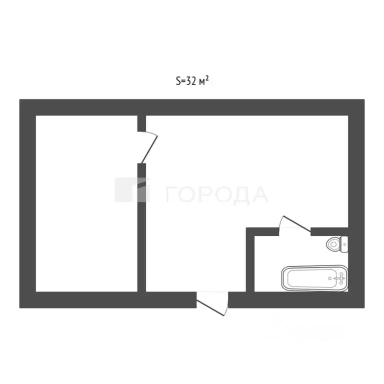 Дом в Алтайский край, Барнаул пер. Корчагина, 14 (32 м) - Фото 1
