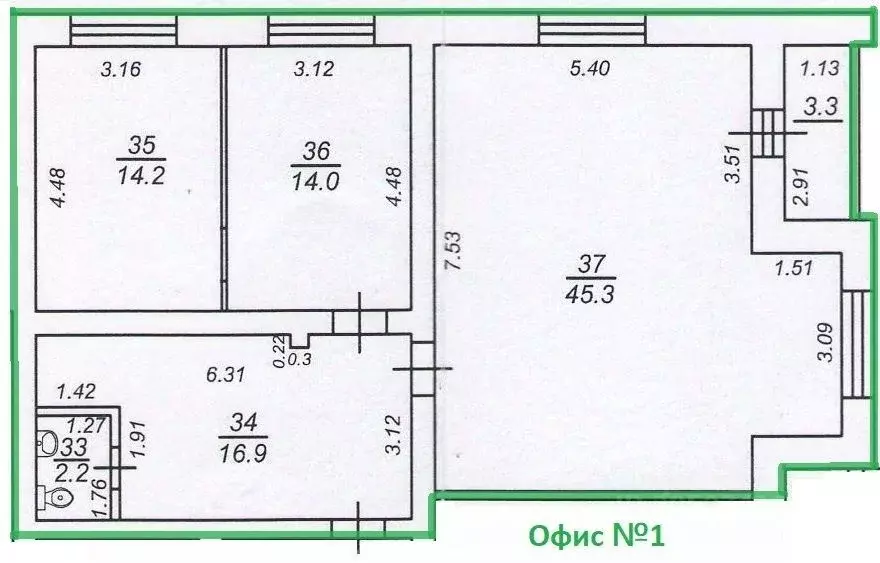 Офис в Саратовская область, Саратов ул. Имени Е.Ф. Григорьева, 23/27 ... - Фото 1