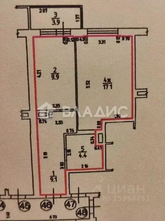 1-к кв. Калининградская область, Калининград Елизаветинская ул., 9 ... - Фото 2