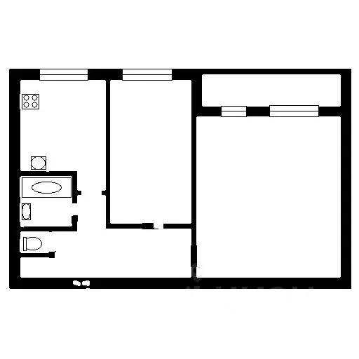 2-к кв. Санкт-Петербург ул. Сикейроса, 21К1 (46.0 м) - Фото 1