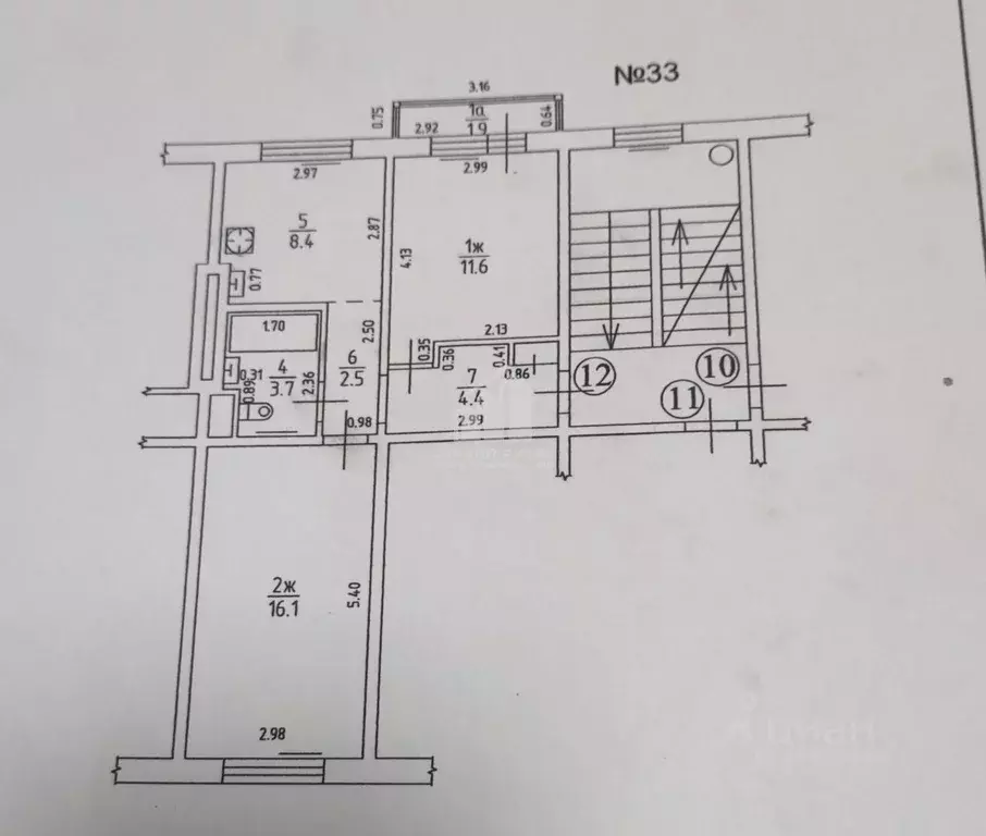 2-к кв. Калининградская область, Калининград ул. Еловая Аллея, 33 ... - Фото 2
