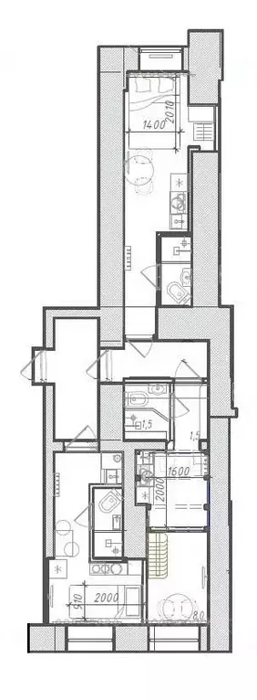 3-к кв. Санкт-Петербург наб. Реки Фонтанки, 26В (43.4 м) - Фото 1