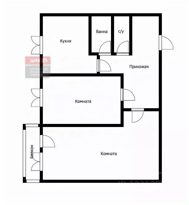 2-к кв. Рязанская область, Рязань Интернациональная ул., 16А (44.7 м) - Фото 2