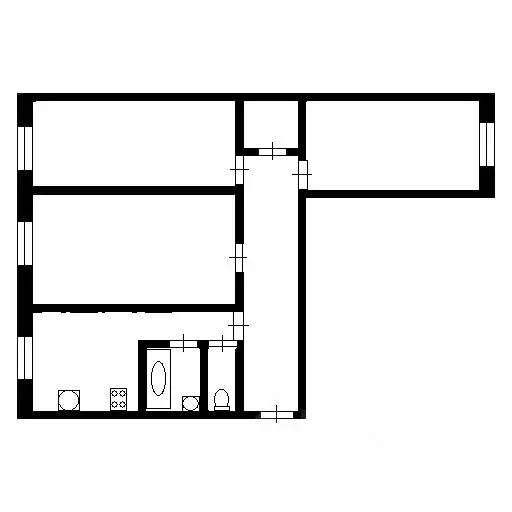 3-к кв. Рязанская область, Рязань ул. Бирюзова, 7к1 (60.0 м) - Фото 1