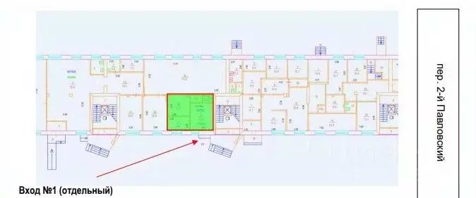 Помещение свободного назначения в Москва 3-й Павловский пер., 14 (38 ... - Фото 2