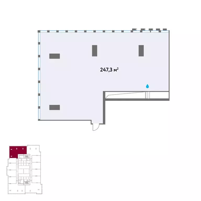Офис (247.3 м) - Фото 1