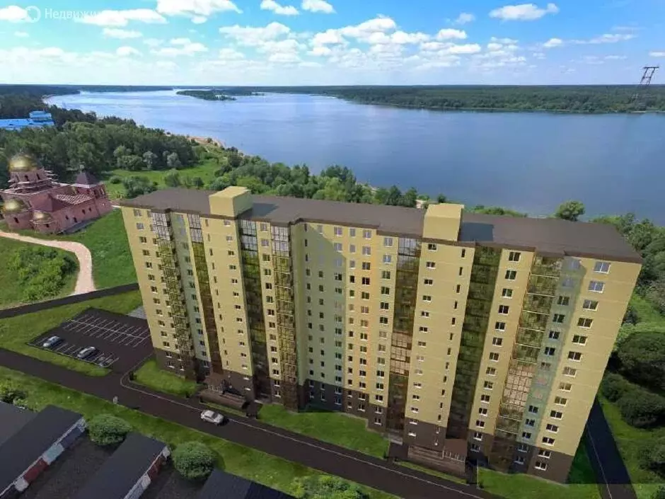 1-комнатная квартира: Конаково, улица Набережная Волги, 33 (43 м) - Фото 1