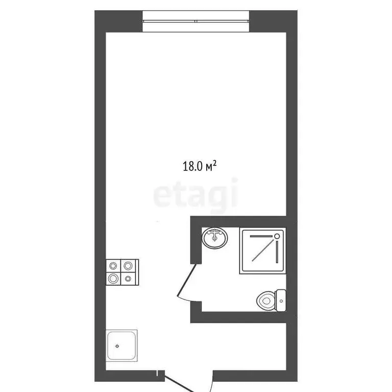 Квартира-студия: Ярославль, улица Павлова, 39к1 (18 м) - Фото 0