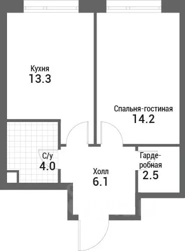 1-к кв. Москва Нагатино Ай-Ленд жилой комплекс, к1 (40.1 м) - Фото 1