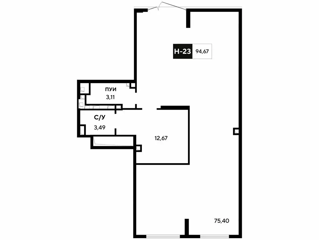 Офис (94.67 м) - Фото 0