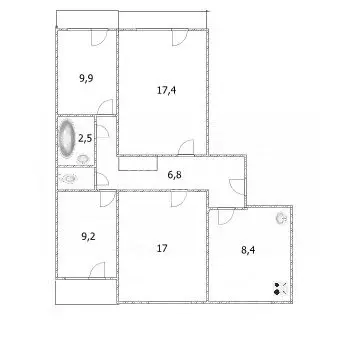 4-к кв. Хабаровский край, Хабаровск Сигнальная ул., 2А (80.9 м) - Фото 1