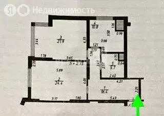 2-комнатная квартира: Ставрополь, улица Лермонтова, 365А2 (79.2 м) - Фото 2