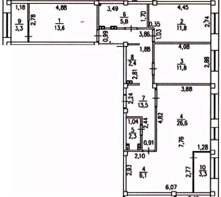 3-к кв. Ямало-Ненецкий АО, Новый Уренгой Энтузиастов мкр, 8 (100.5 м) - Фото 1