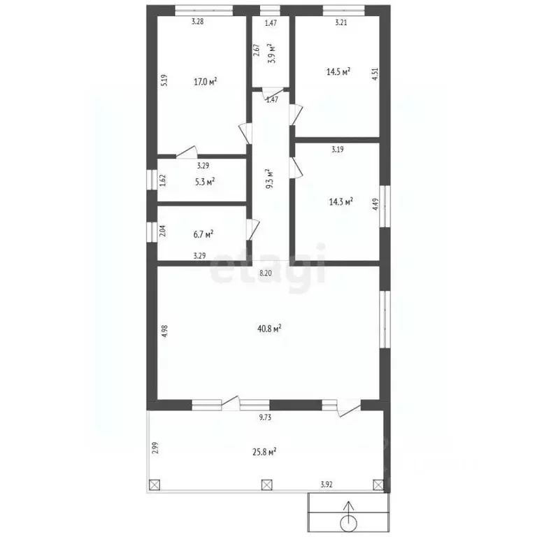 Дом в Ростовская область, Мясниковский район, Краснокрымское с/пос, ... - Фото 2