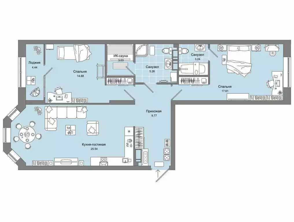 2-комнатная квартира: Киров, улица Свободы, 28 (80 м) - Фото 0