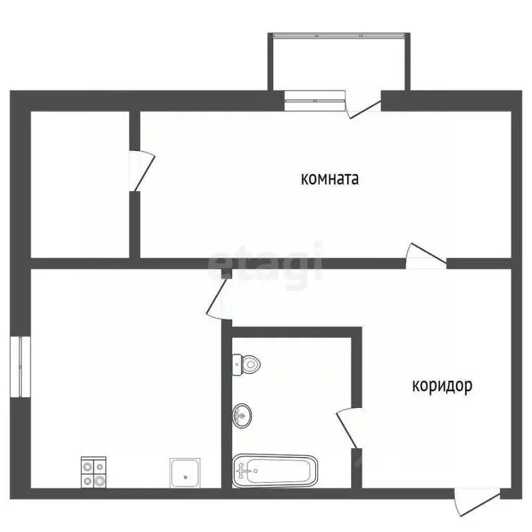 1-к кв. Камчатский край, Петропавловск-Камчатский просп. 50 лет ... - Фото 1