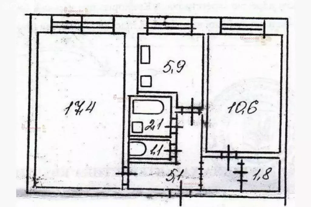 2-комнатная квартира: Екатеринбург, улица Металлургов, 40к2 (43 м) - Фото 0