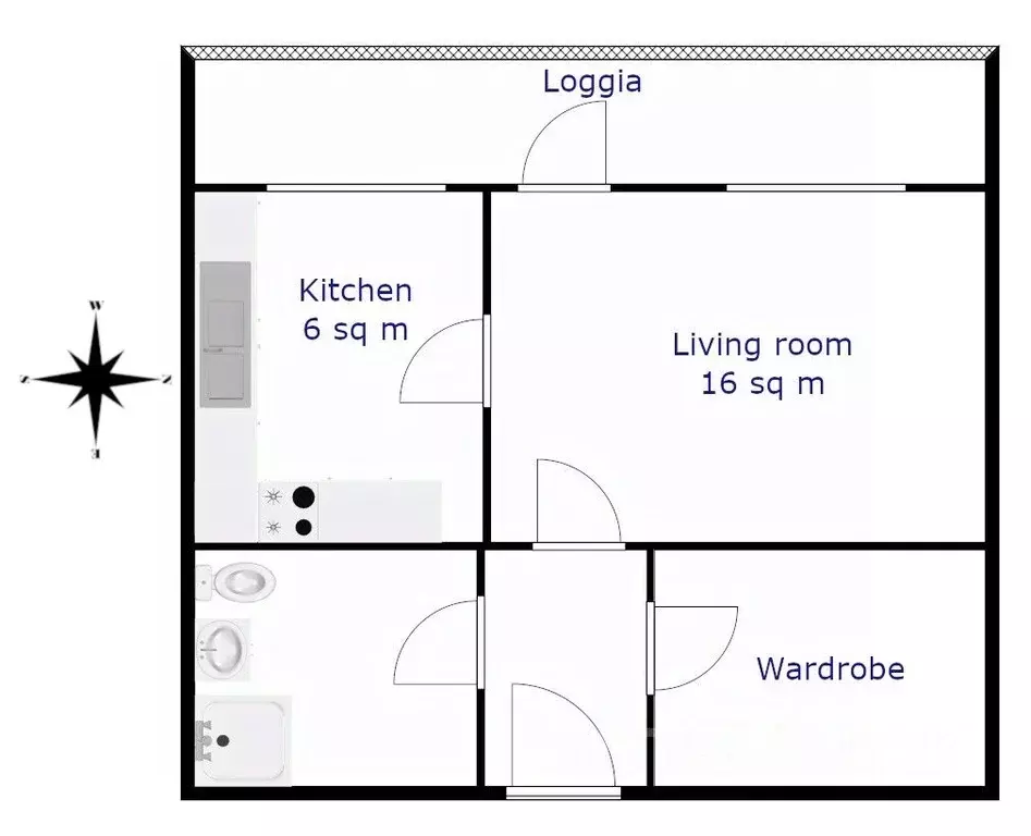 1-к кв. Москва ул. Черняховского, 9К5 (40.0 м) - Фото 1