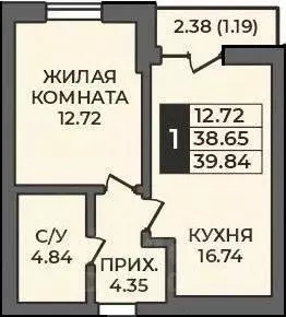 1-к кв. Оренбургская область, Оренбург Гранд Парк жилой комплекс ... - Фото 0