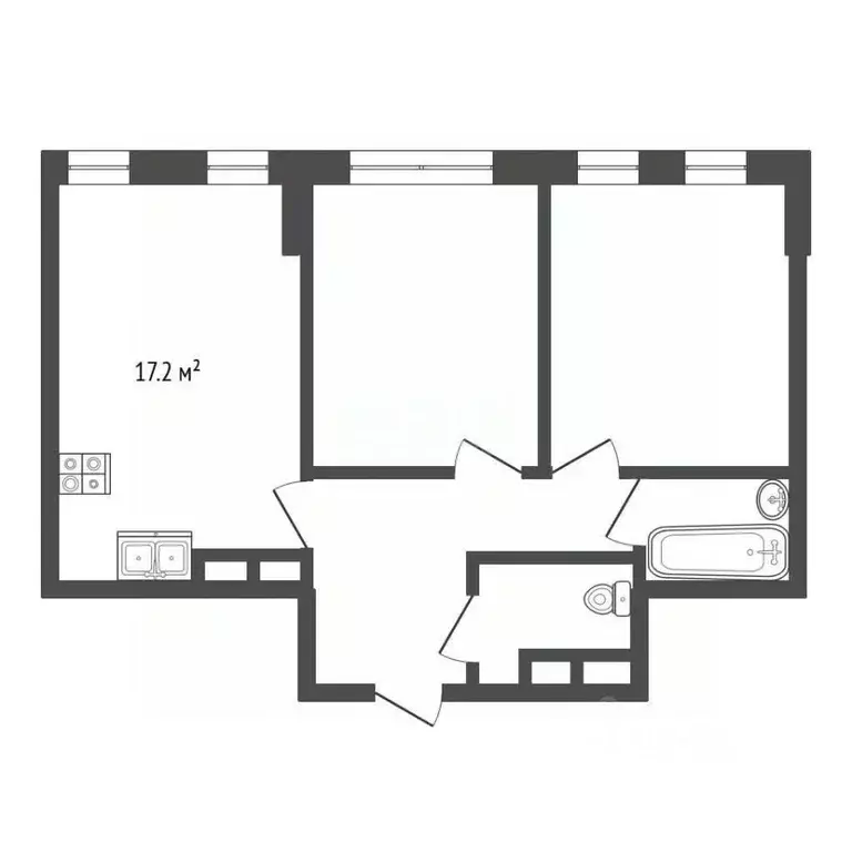 3-к кв. Московская область, Красногорск ул. Тенистых Аллей, 1к1 (55.7 ... - Фото 2