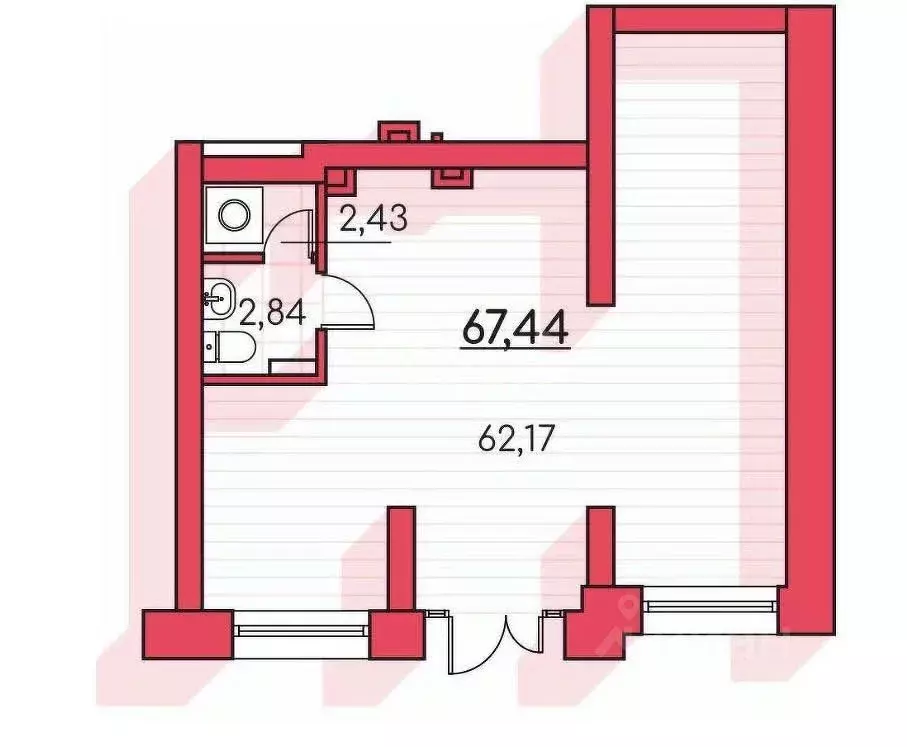 Помещение свободного назначения в Курганская область, Курган Заозерный ... - Фото 2