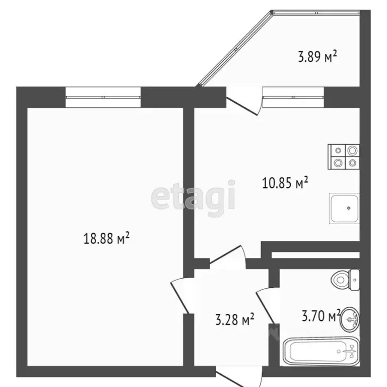1-к кв. Оренбургская область, Оренбург ул. Фронтовиков, 8/2 (36.0 м) - Фото 1