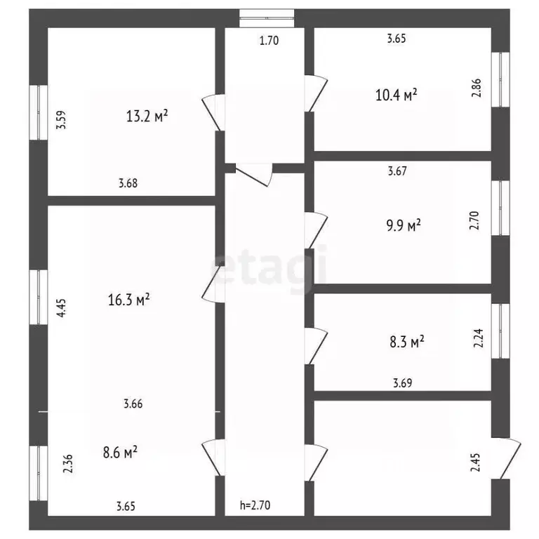 3-к кв. Башкортостан, Бирский район, Сусловский сельсовет, с. Суслово ... - Фото 2