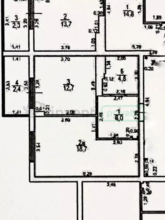 1-к кв. Калининградская область, Калининград ул. Кипарисовая, 3 (42.2 ... - Фото 2