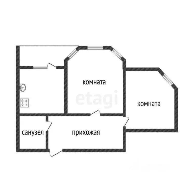 2-к кв. Белгородская область, Белгород ул. Есенина, 20в (75.5 м) - Фото 1